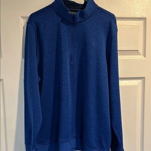 Under Armour Blue Lightweight Shirt Jacket with Mock Turtleneck